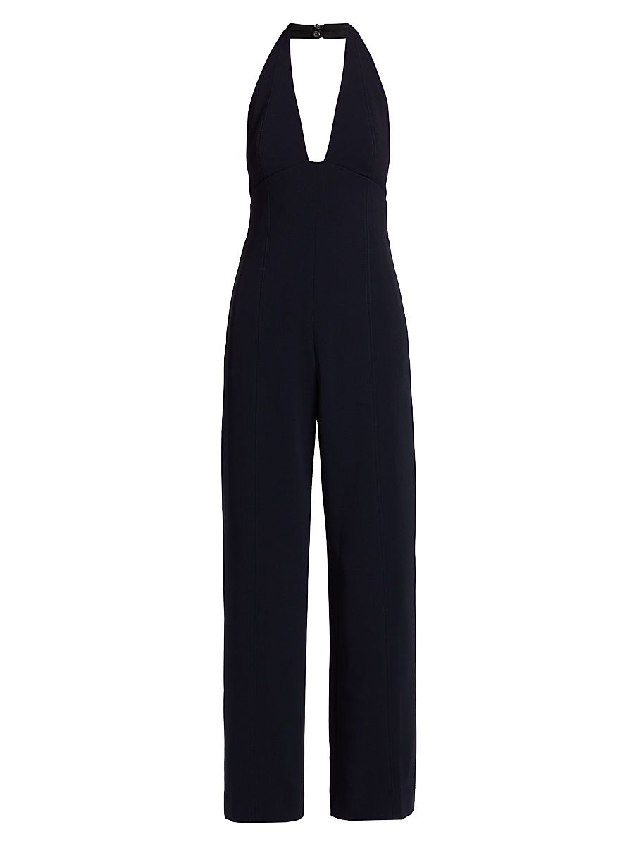 Women's Eva Sleeveless Wide-Leg Jumpsuit - Evening Blue - Size 14