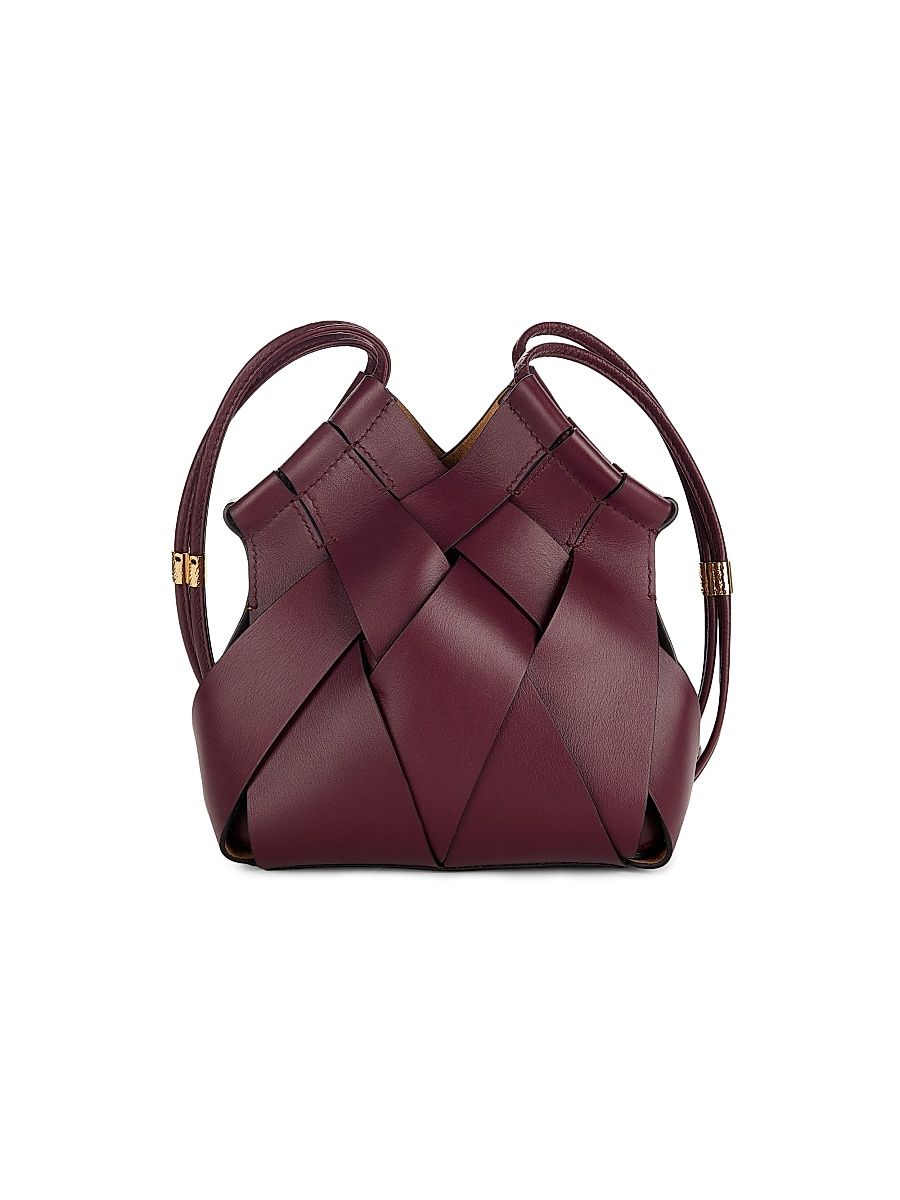 Women's Charlotte Leather Crossbody Bag - Bordeaux