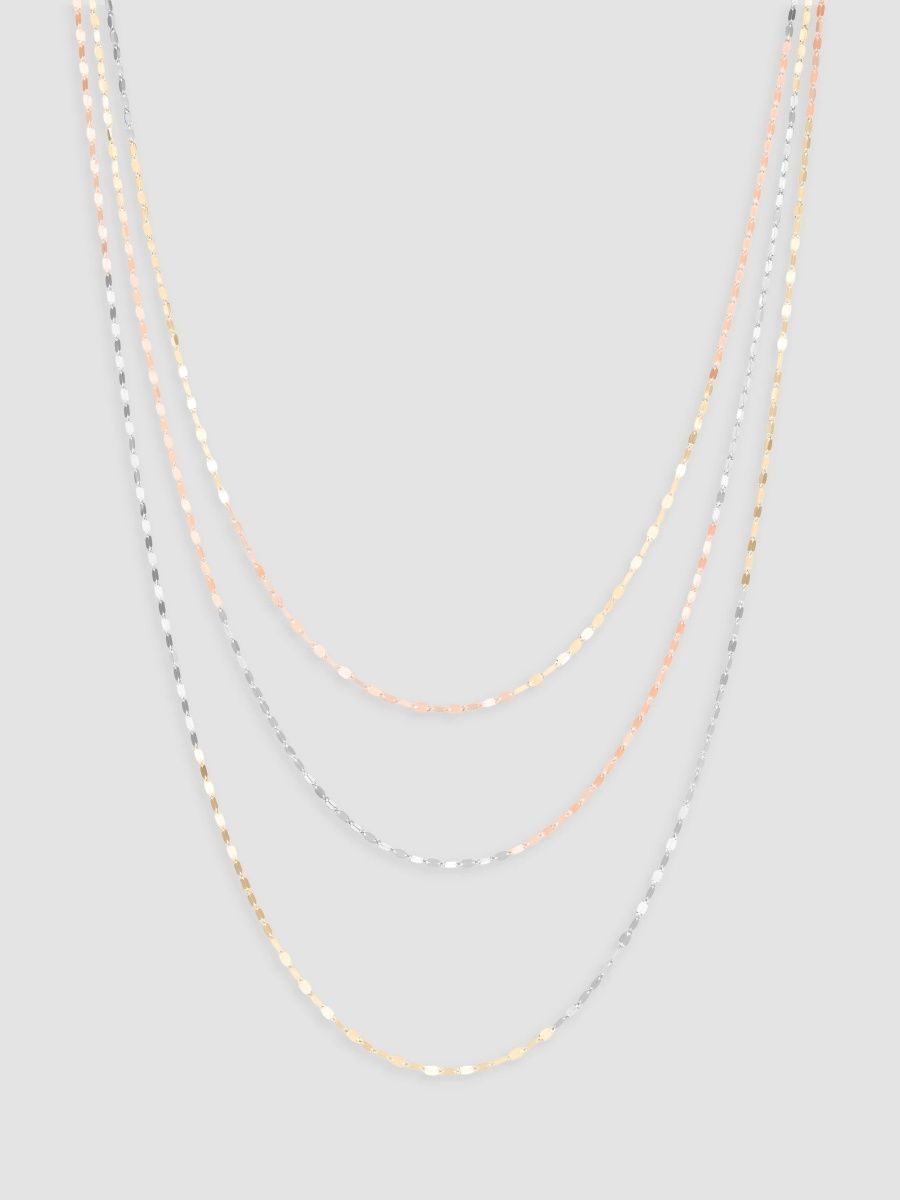 Lana Women's Blake Tri-Tone 14K Gold Triple-Strand Necklace - Gold