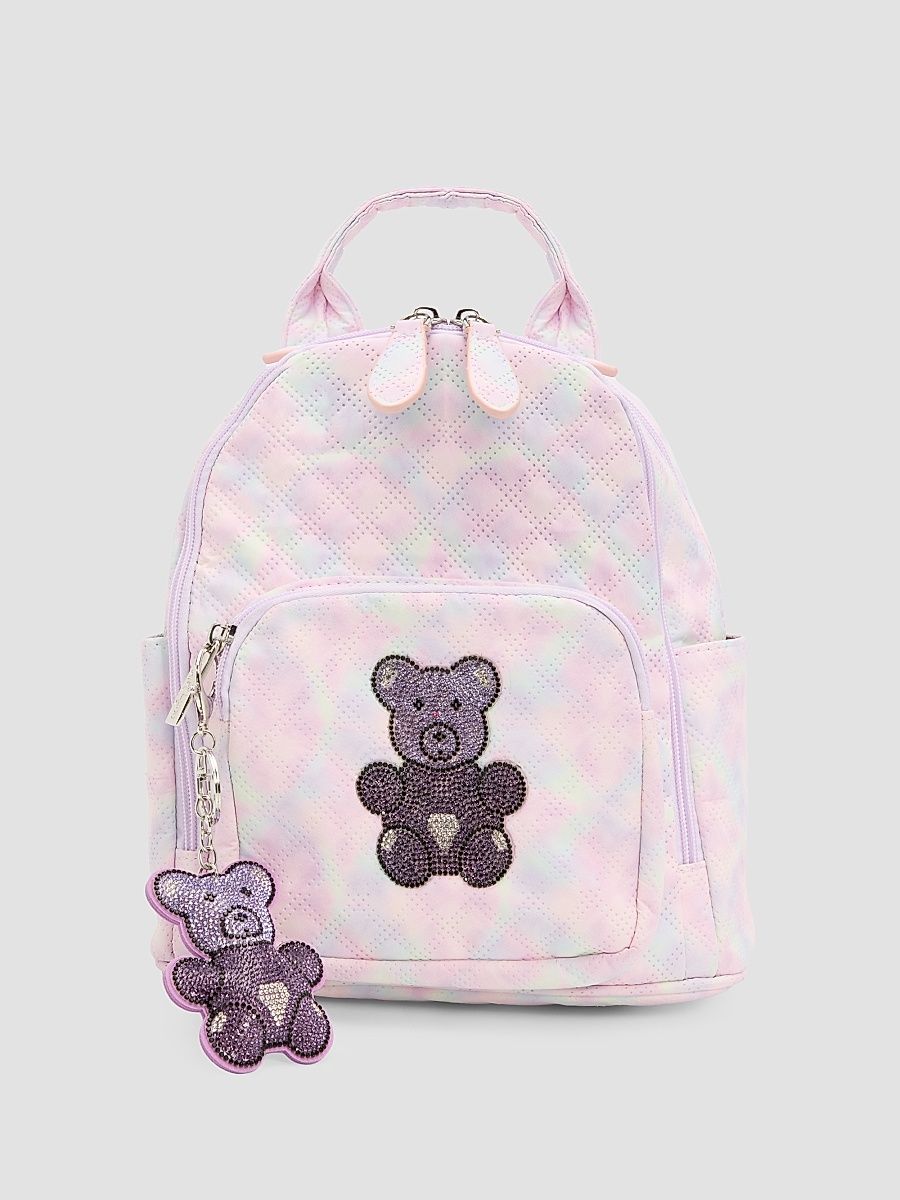 Girl's Crystal Gummy Bear Patch Mini Backpack
