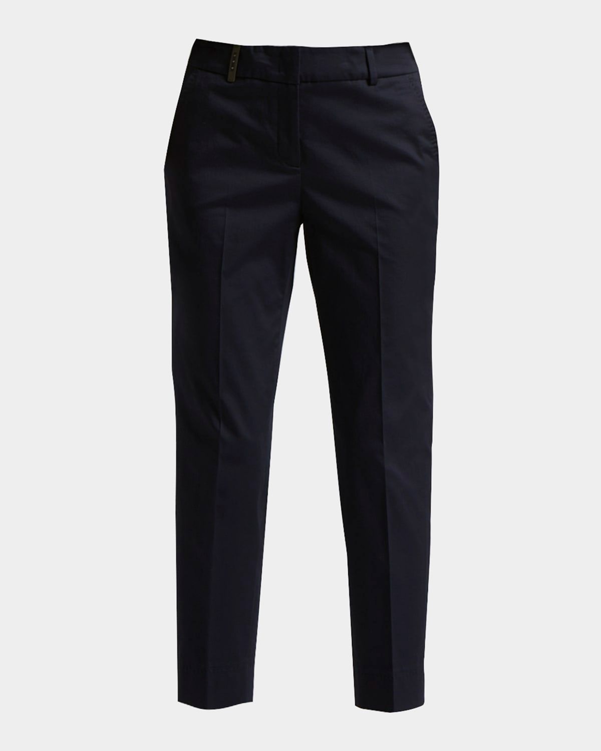 Cropped Straight-Leg Pants