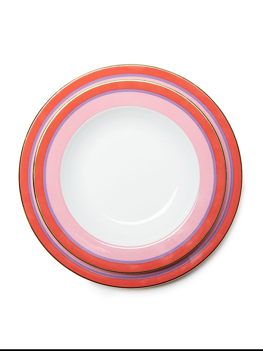 Dinner Plates Set of 2 - Rainbow Rosa Pink