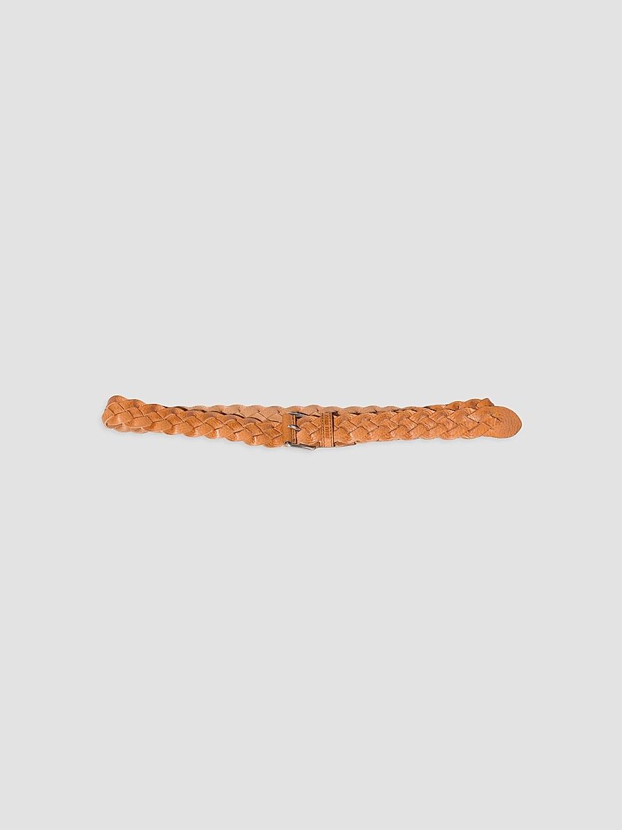 Miu Miu Women's Leather Belt - Brown - Size 34