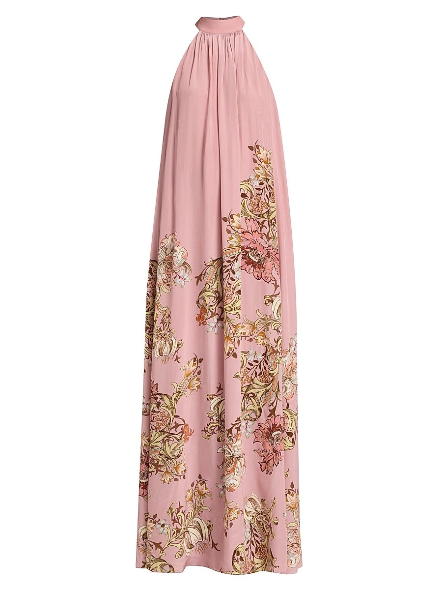 Women's Sula Floral A-Line Gown - Dusty Pink - Size Large