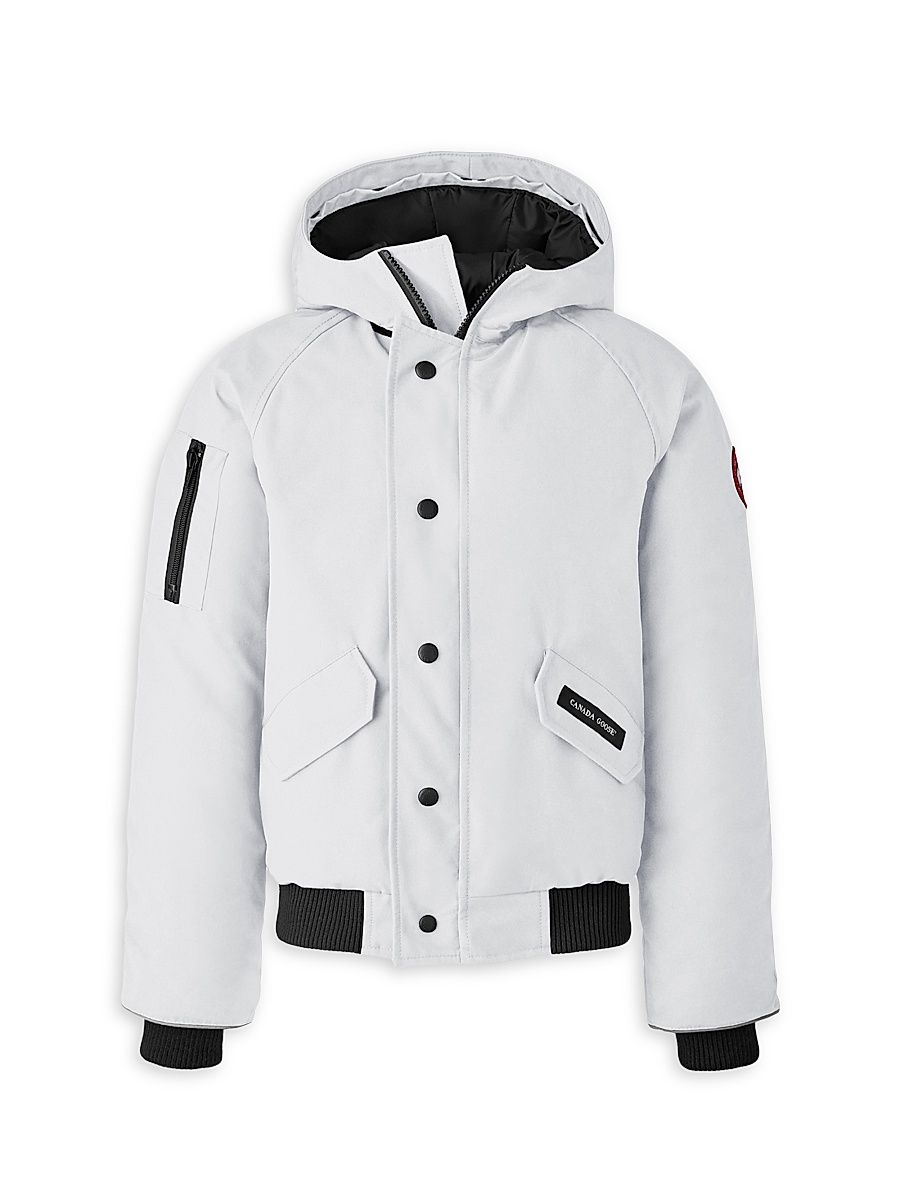 Little Kiid's & Kid's Rundle Bomber Jacket - North Star White - Size 10