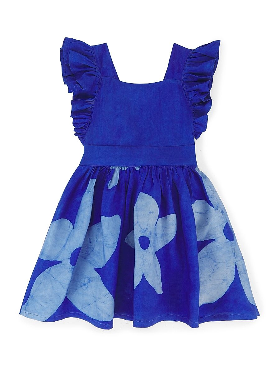 Baby Girl's, Little Girl's & Girl's Elisa Floral Pinafore Dress - Blue - Size 6