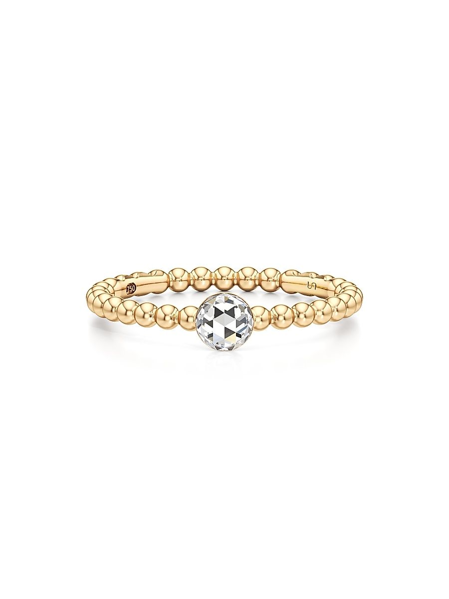 Women's Bubble 18K Yellow Gold & 0.59 TCW Lab-Grown Diamond Ring - Yellow Gold - Size 6.75