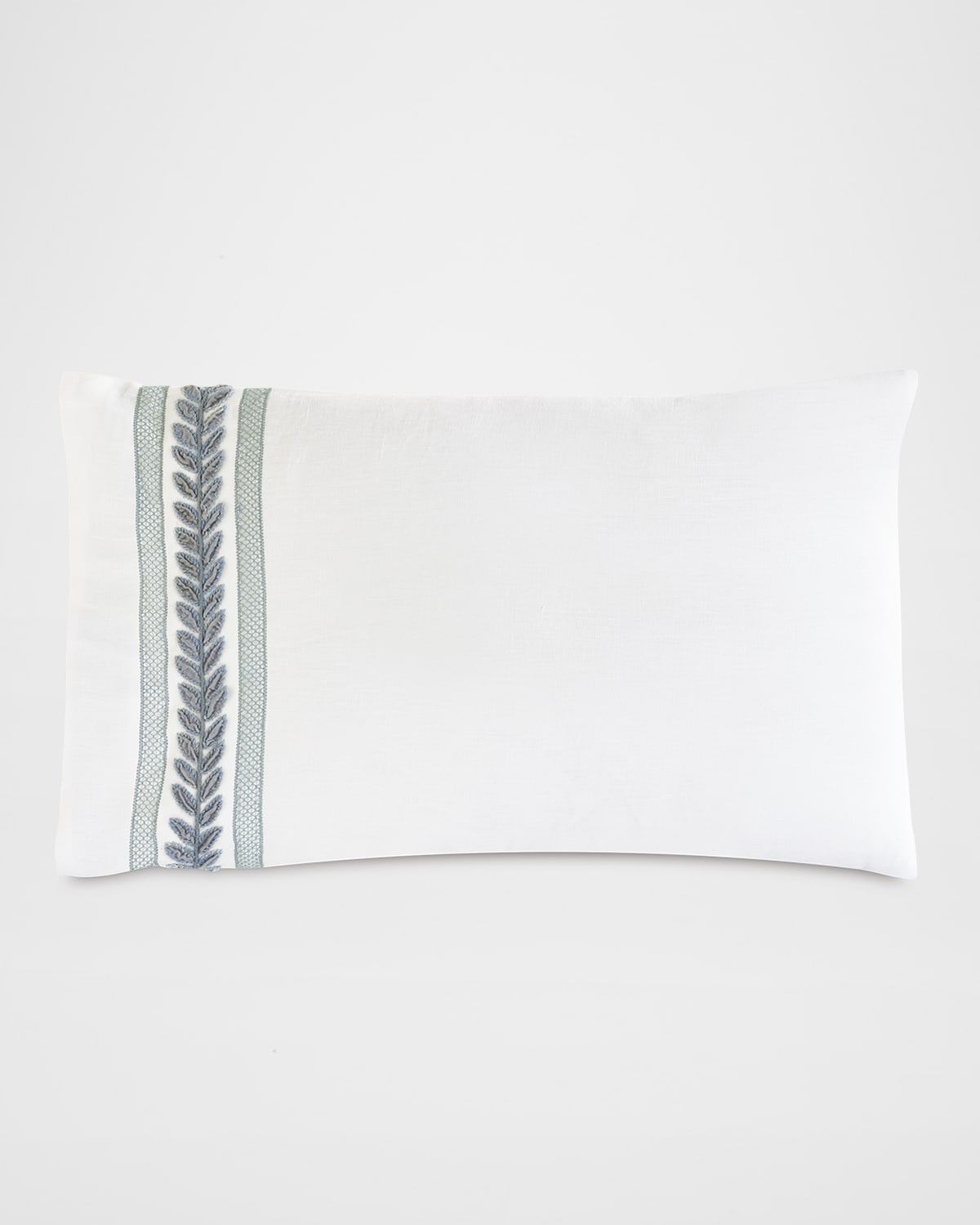 Amberlynn Velvet Leaf Sham, Left Border