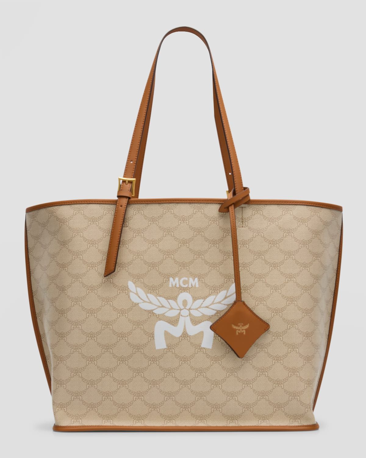 Lauretos Monogram Canvas Shopper Tote Bag