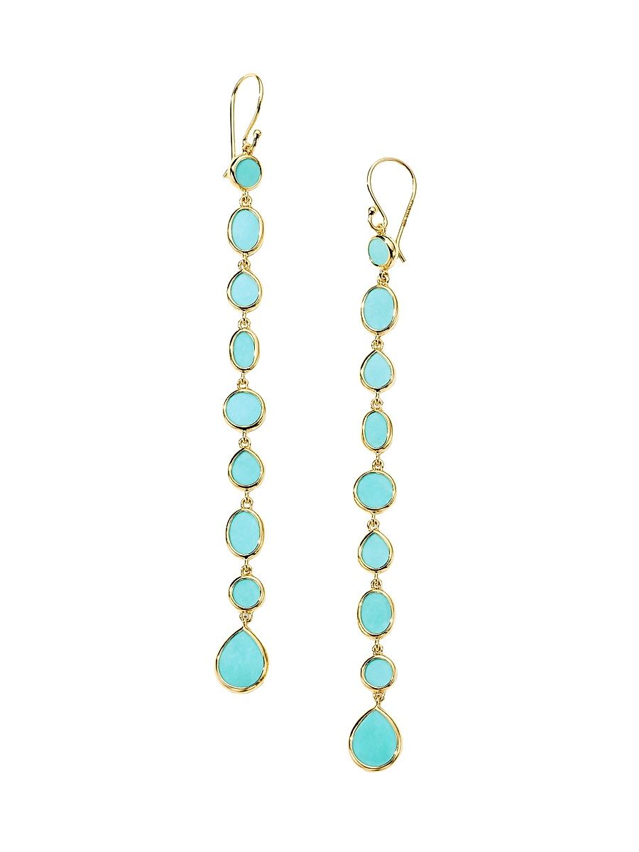 Women's Rock Candy 18K Yellow Gold & Gemstone Drop Earrings - Yellow Gold