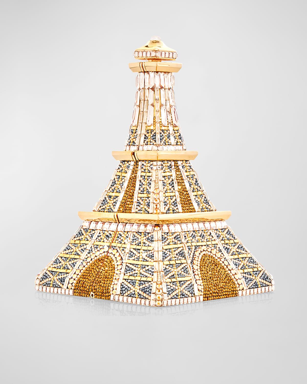 Eiffel Tower Crystal Clutch Bag