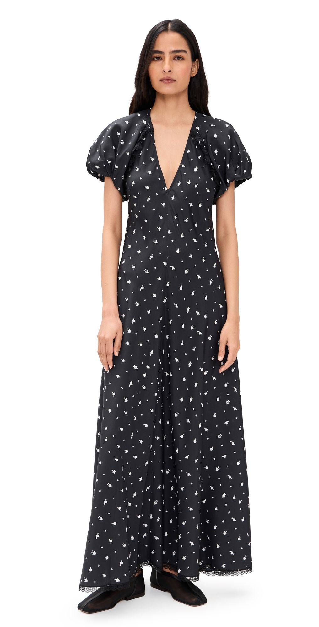 Lee Mathews Roxie Silk Dress Black 3