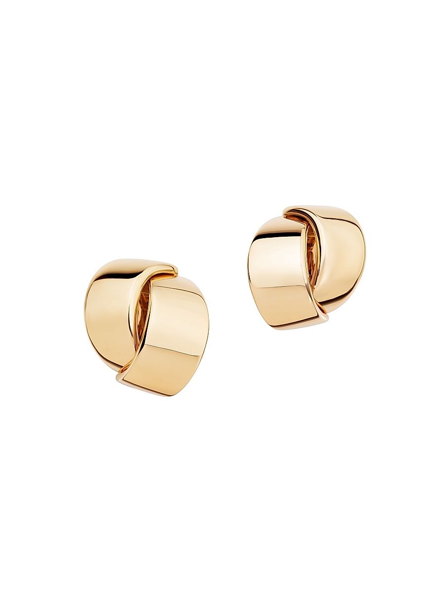 Abbraccio 18K Rose Gold Clip-On Earrings - Rose Gold