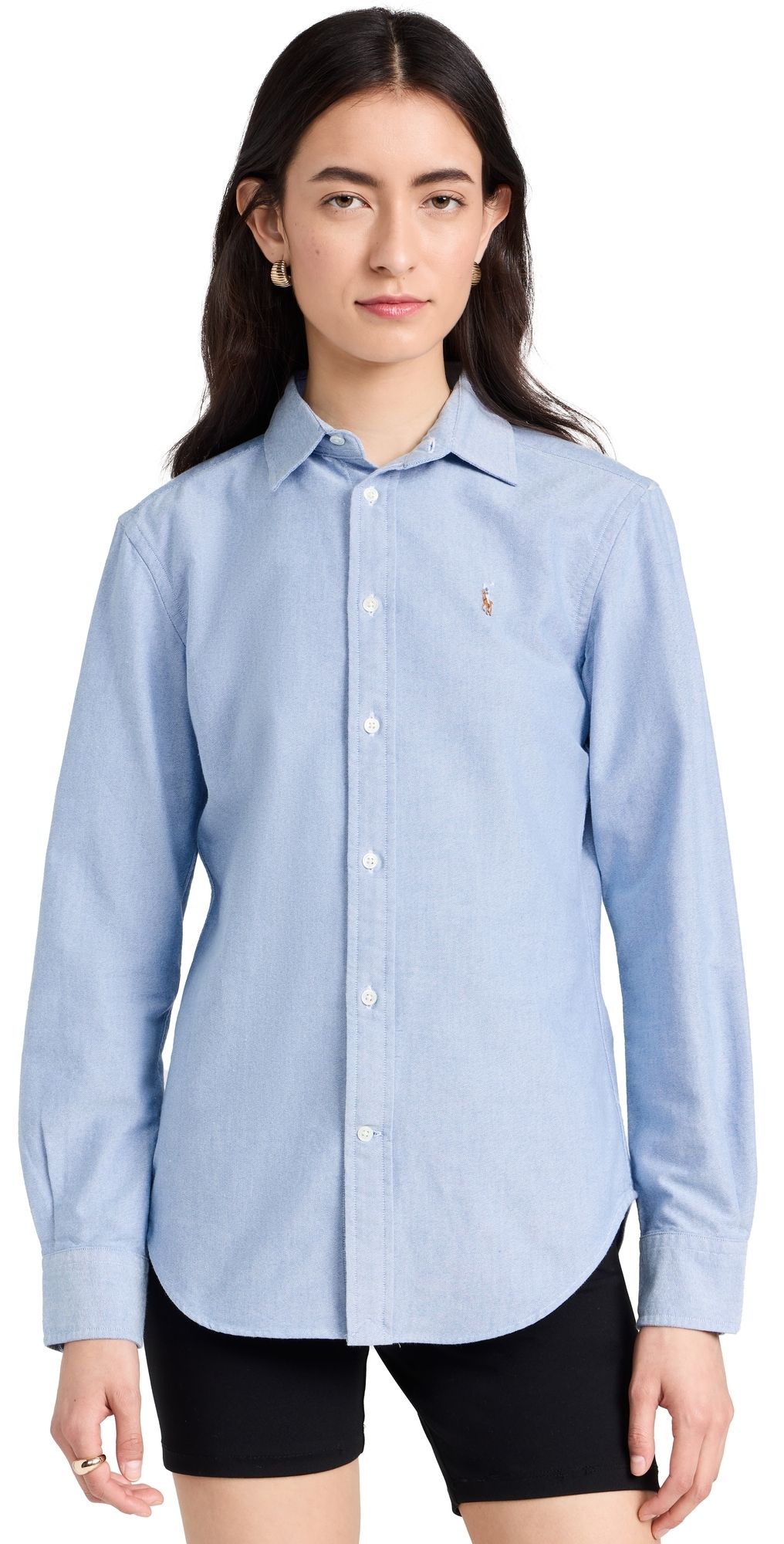 Polo Ralph Lauren Cotton Oxford Long Sleeve Button Down Shirt Blue 18