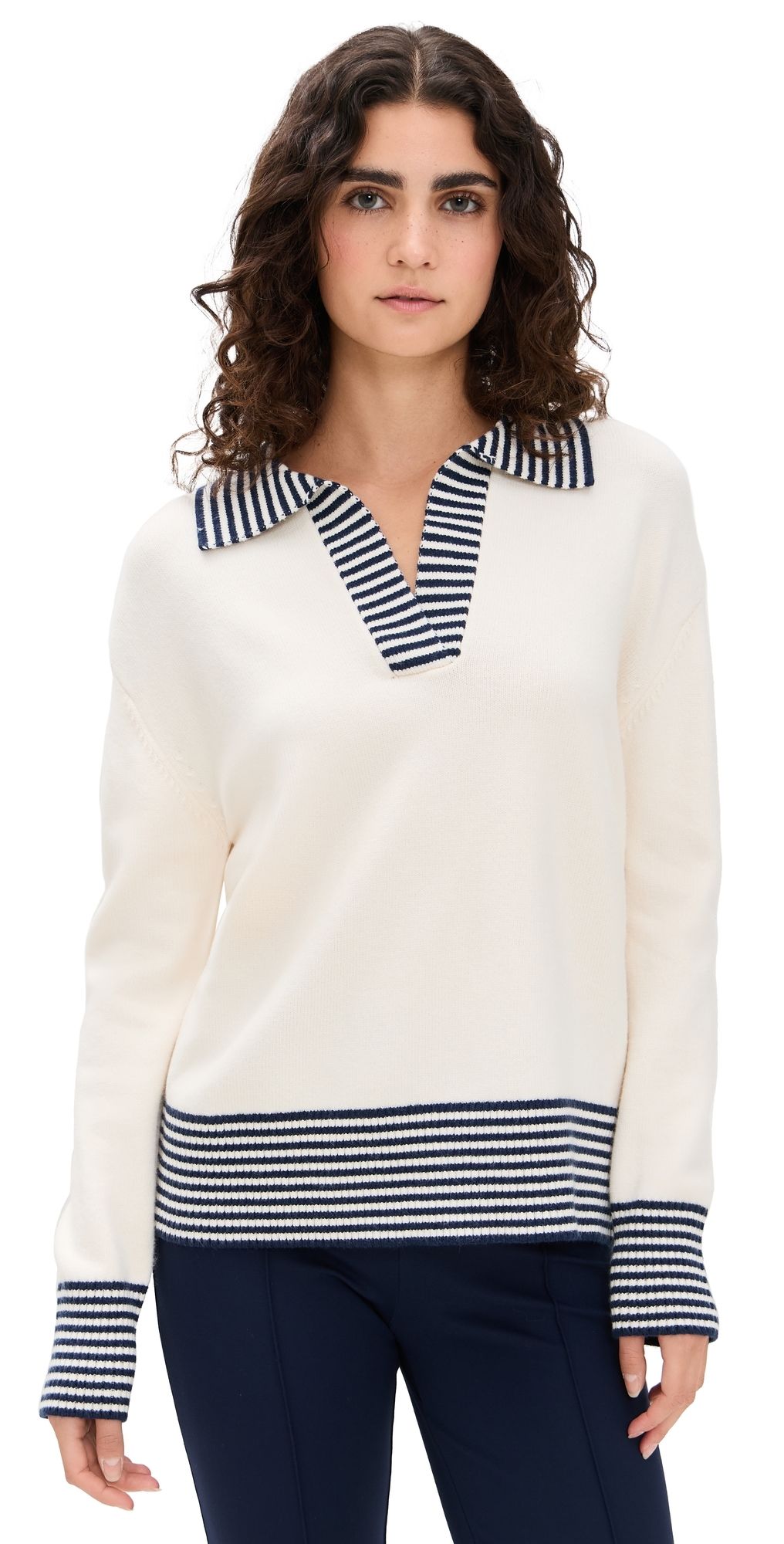 Addison Bay Carlyle Rugby Sweater Cream S