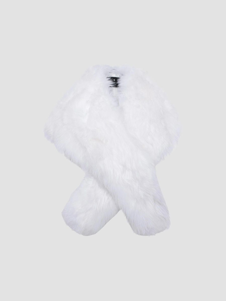 Gorski Women's Select Lamb Shawl - White