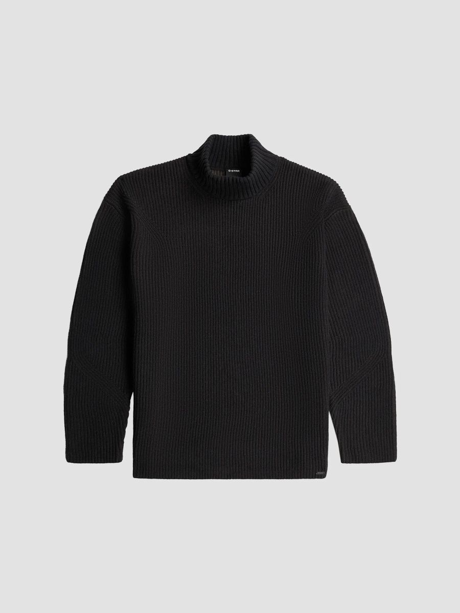 G-Star Men's Moto Wool Knit Relaxed-Fit Sweater - Dark Legion Blue - Size XXL