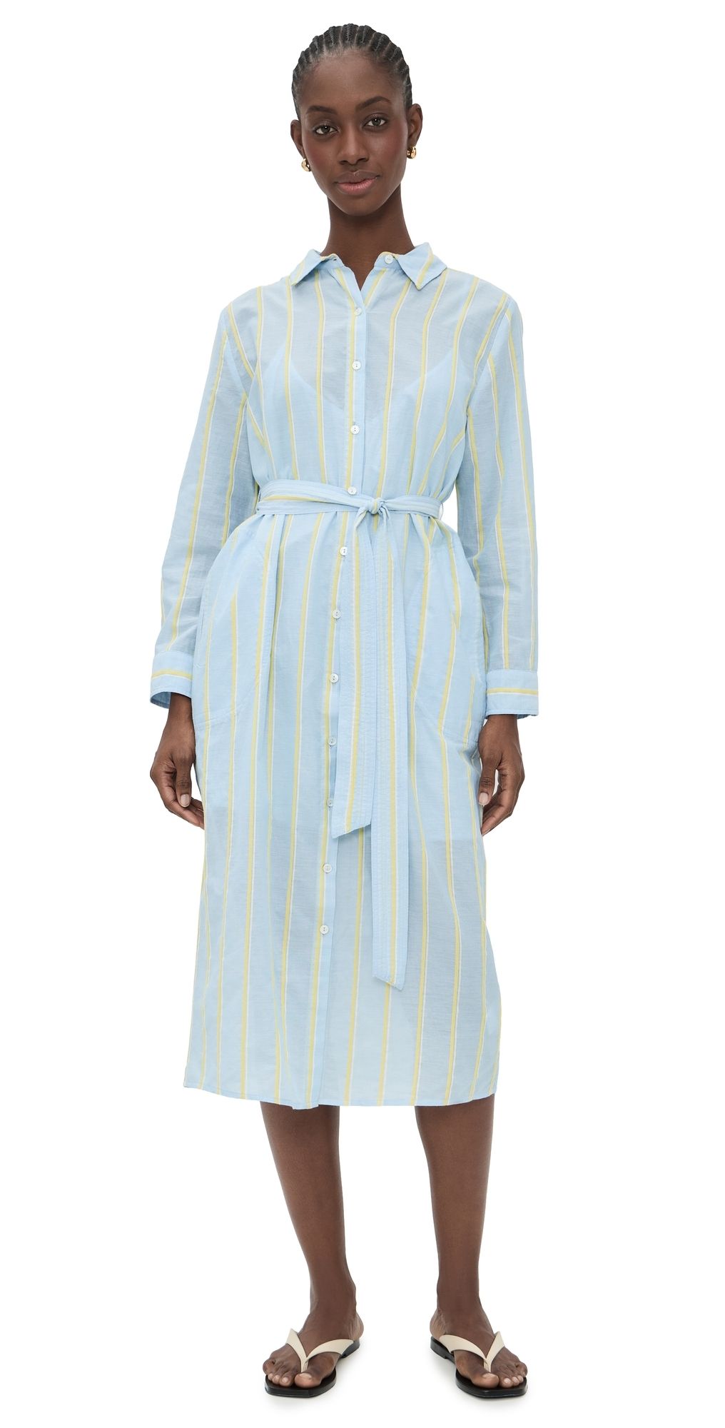 Velvet Kimora Shirtdress Blue XS