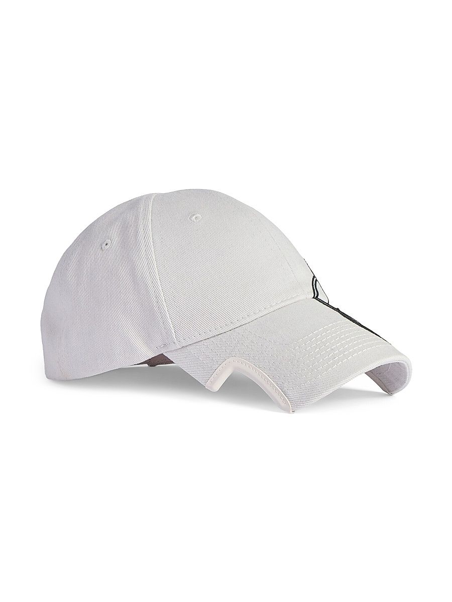 Men's Cursive Cap - Dirty White - Size Medium