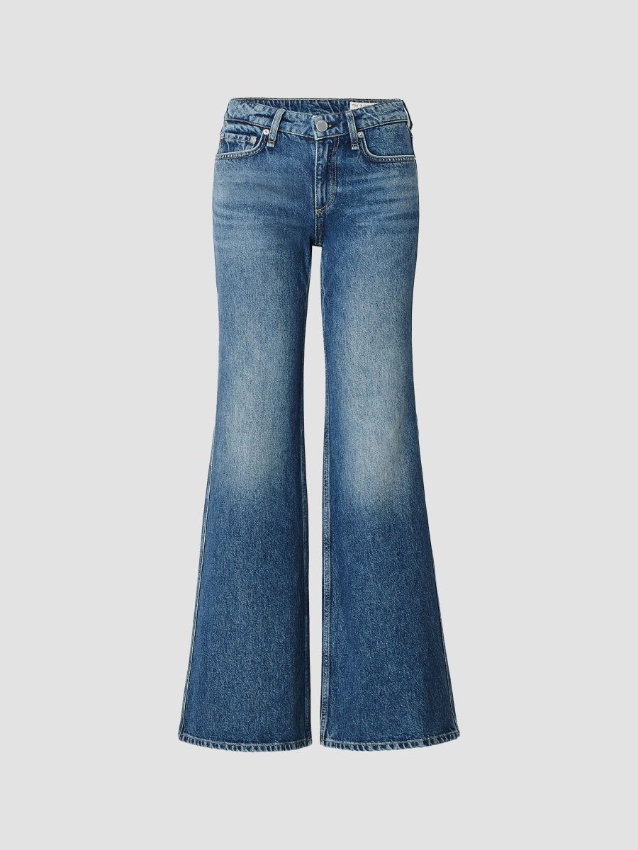 rag & bone Women's Josie Denim Mid-Rise Flared Jeans - Flora - Size 23