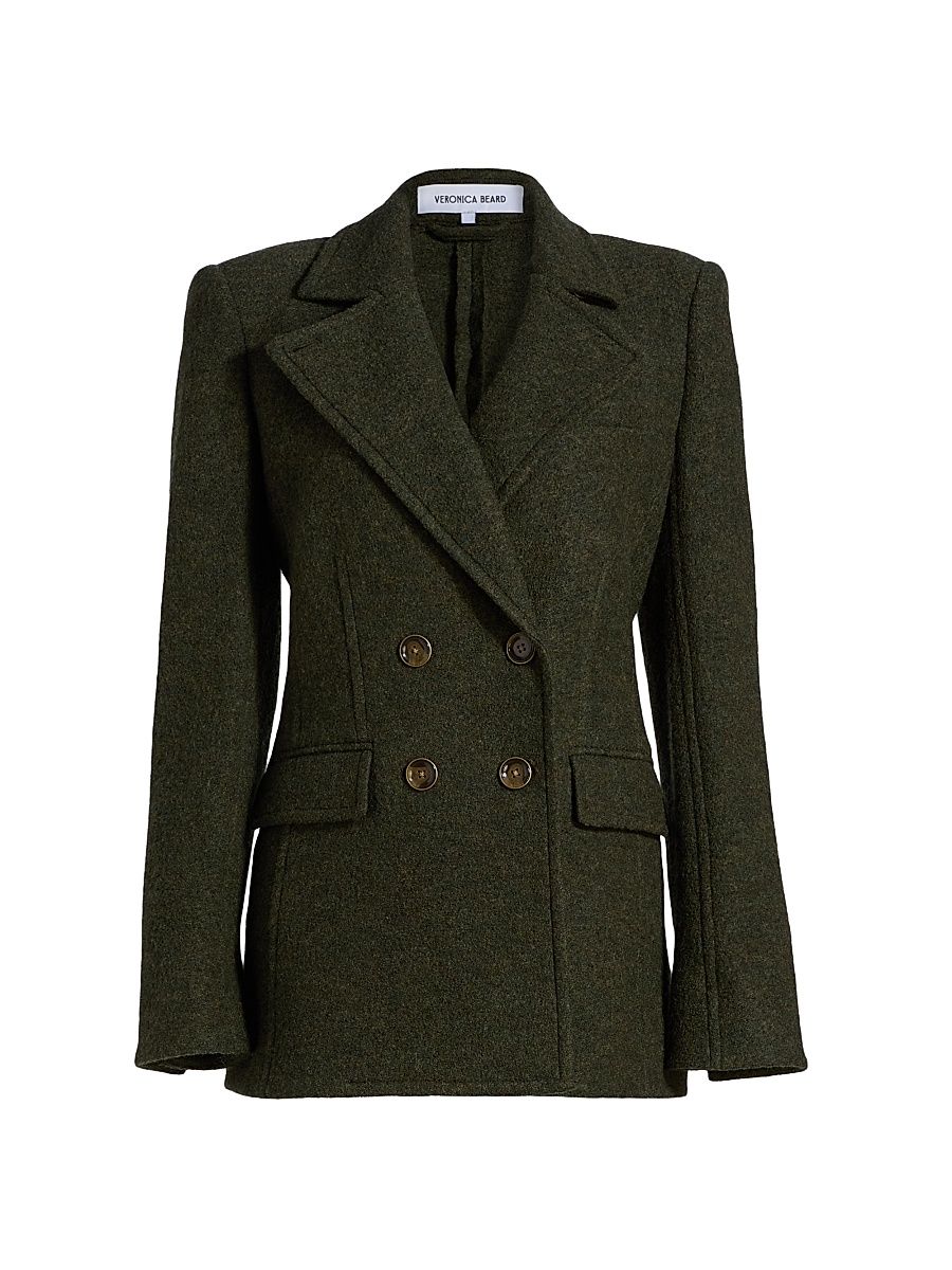 Women's Duran Virgin Wool Coat - Cypress - Size 16