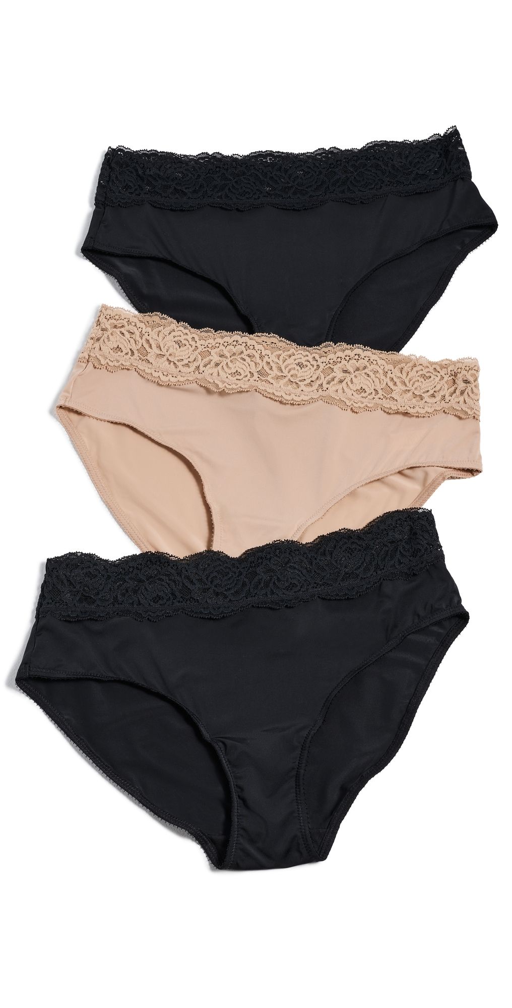 Skarlett Blue Skarlett Blue Divine Hipster 3-Pack Black/Nylon M