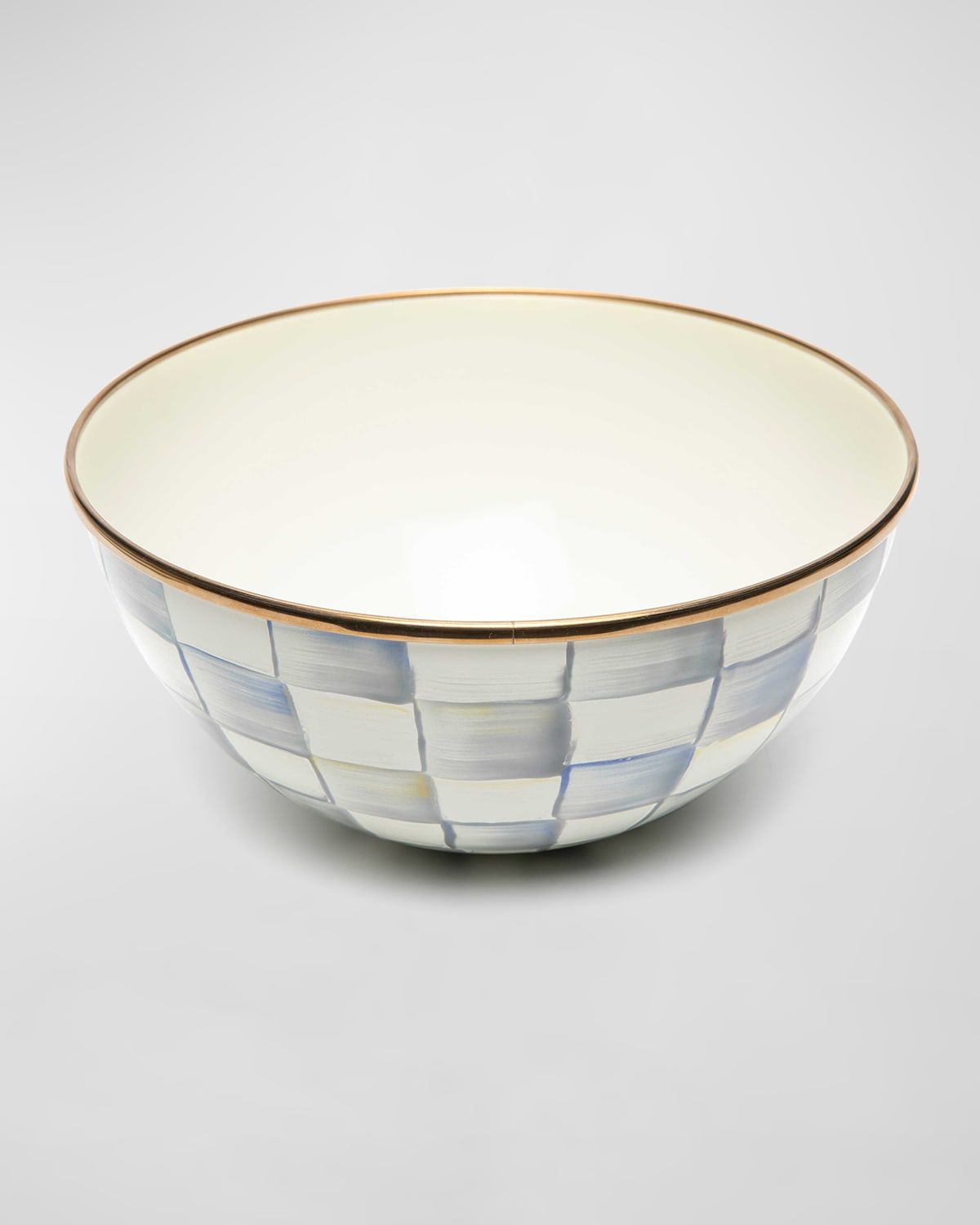 Sterling Check Enamel Everyday Bowl, Small