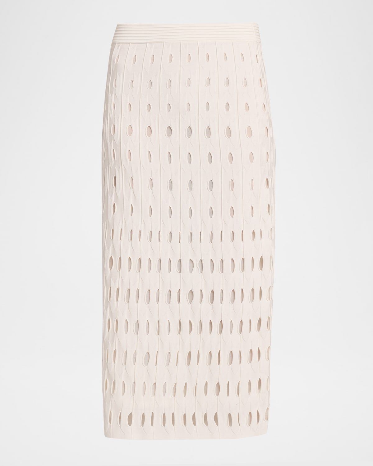 Billie Open Work Midi Skirt