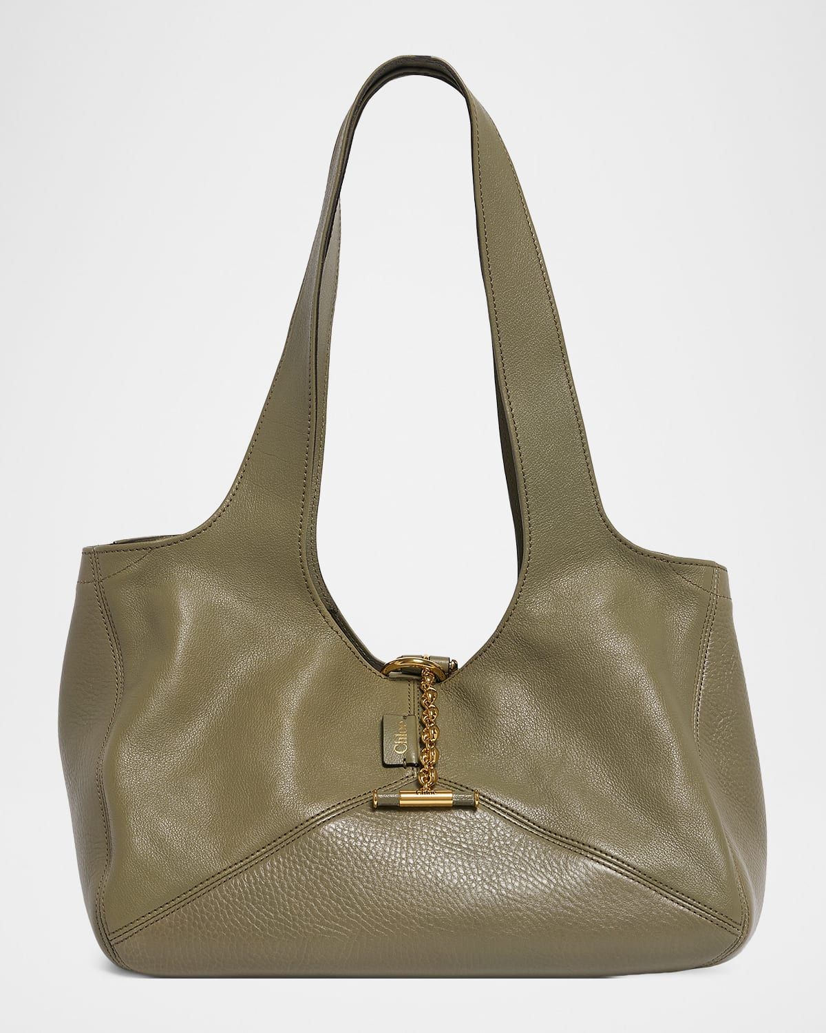 Balloon East-West Tote Bag in Grain Leather