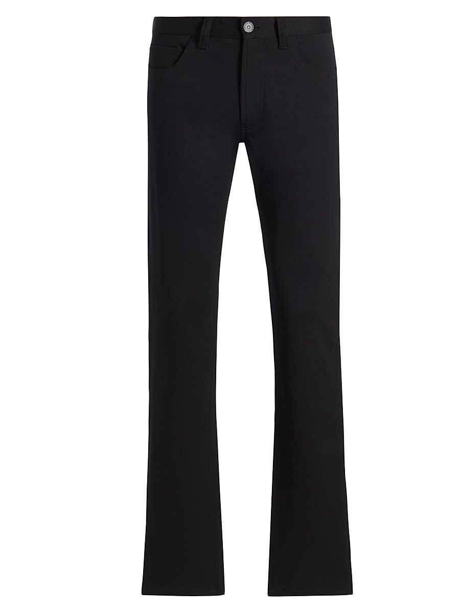 Men's Slim-Fit Straight-Leg Jeans - Black - Size 34