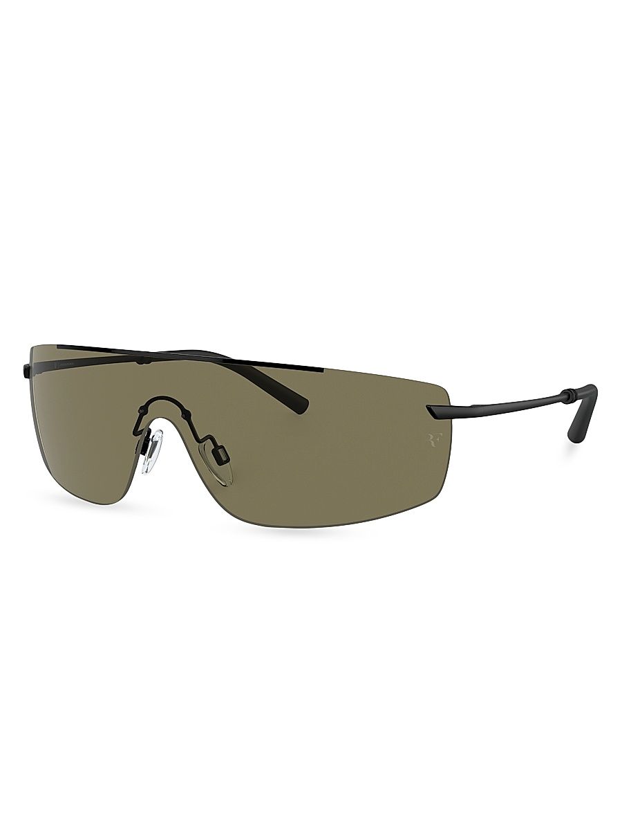Men's R-5 Shield Sunglasses - Matte Black Olive Green