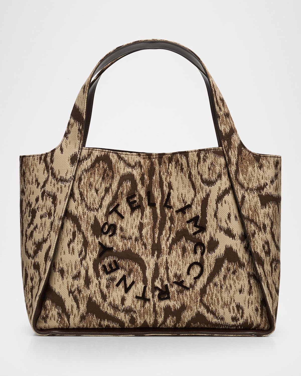 Cloud Leopard Jacquard Logo Tote Bag