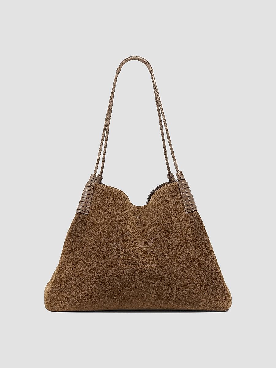 Etro Women's Libra Suede Shopping Tote - Green