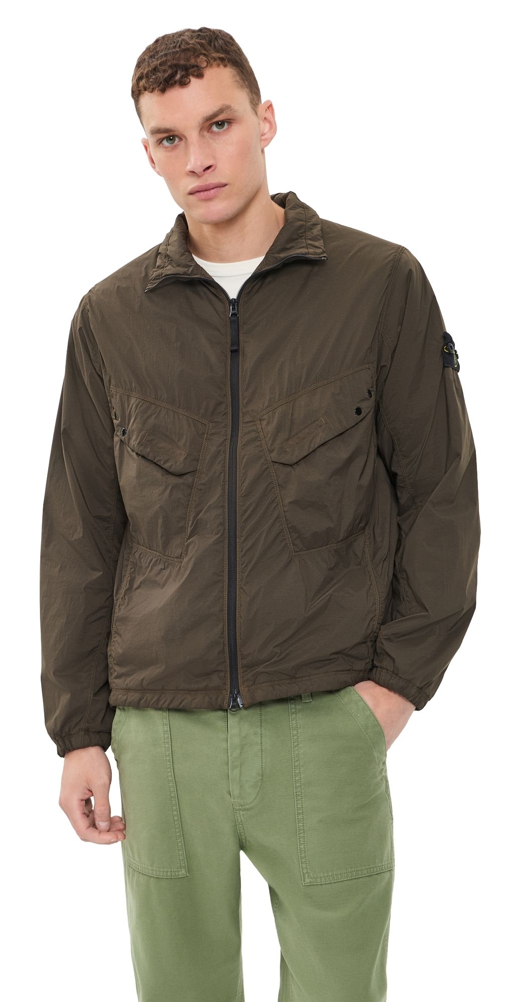 Stone Island Ultralight Stand Collar Jacket Coal Grey M