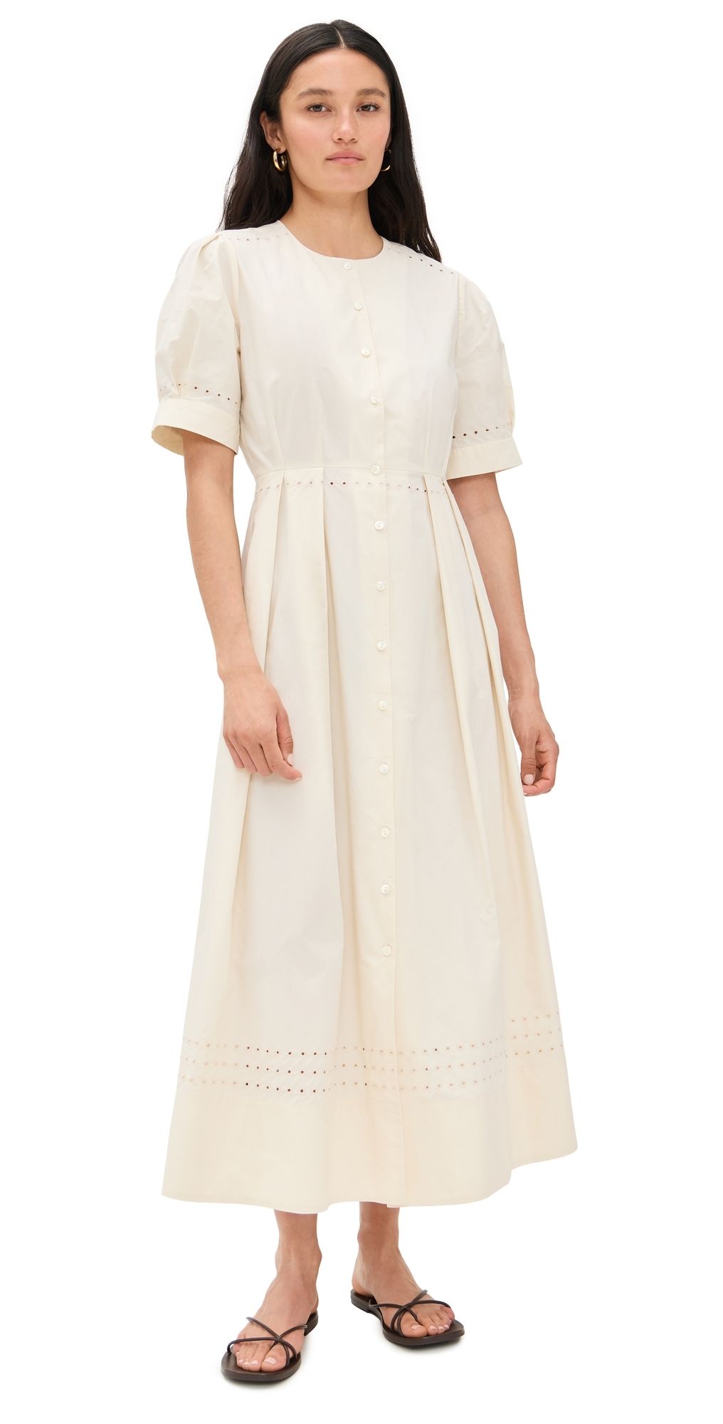 Jenni Kayne Harper Dress Warm Ivory XL