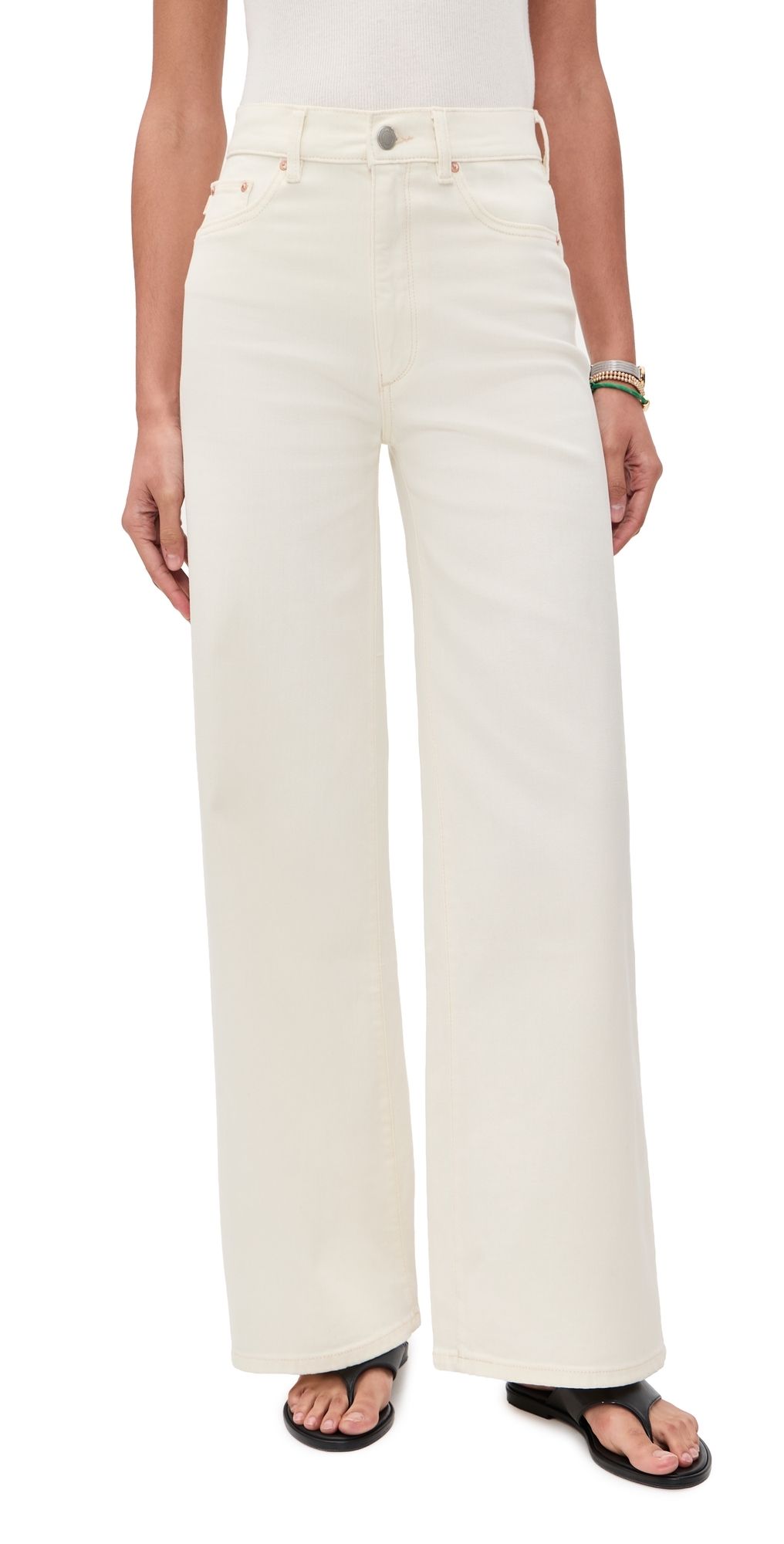 DL1961 Hepburn Wide Leg Jeans Eggshell (DL Ultimate) 29