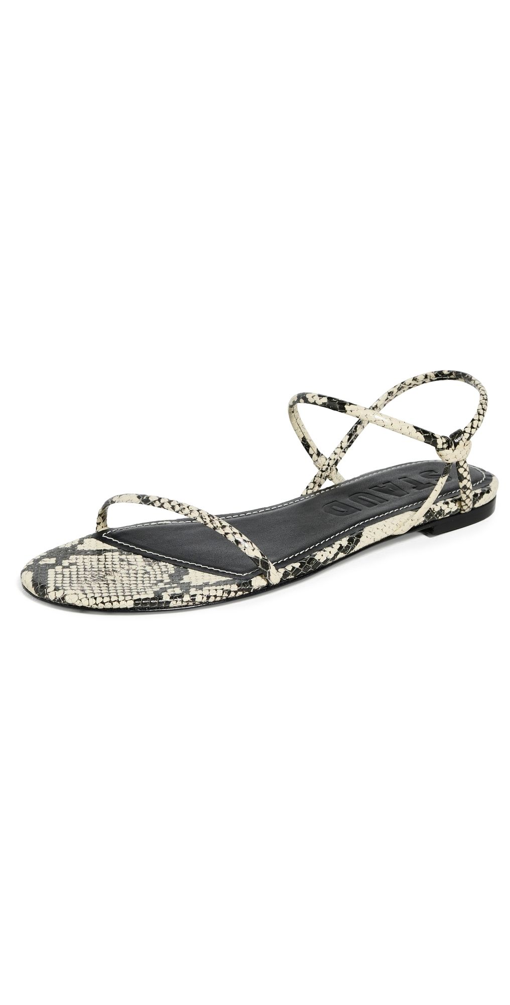 STAUD Laurel Sandals White Snake 36.5