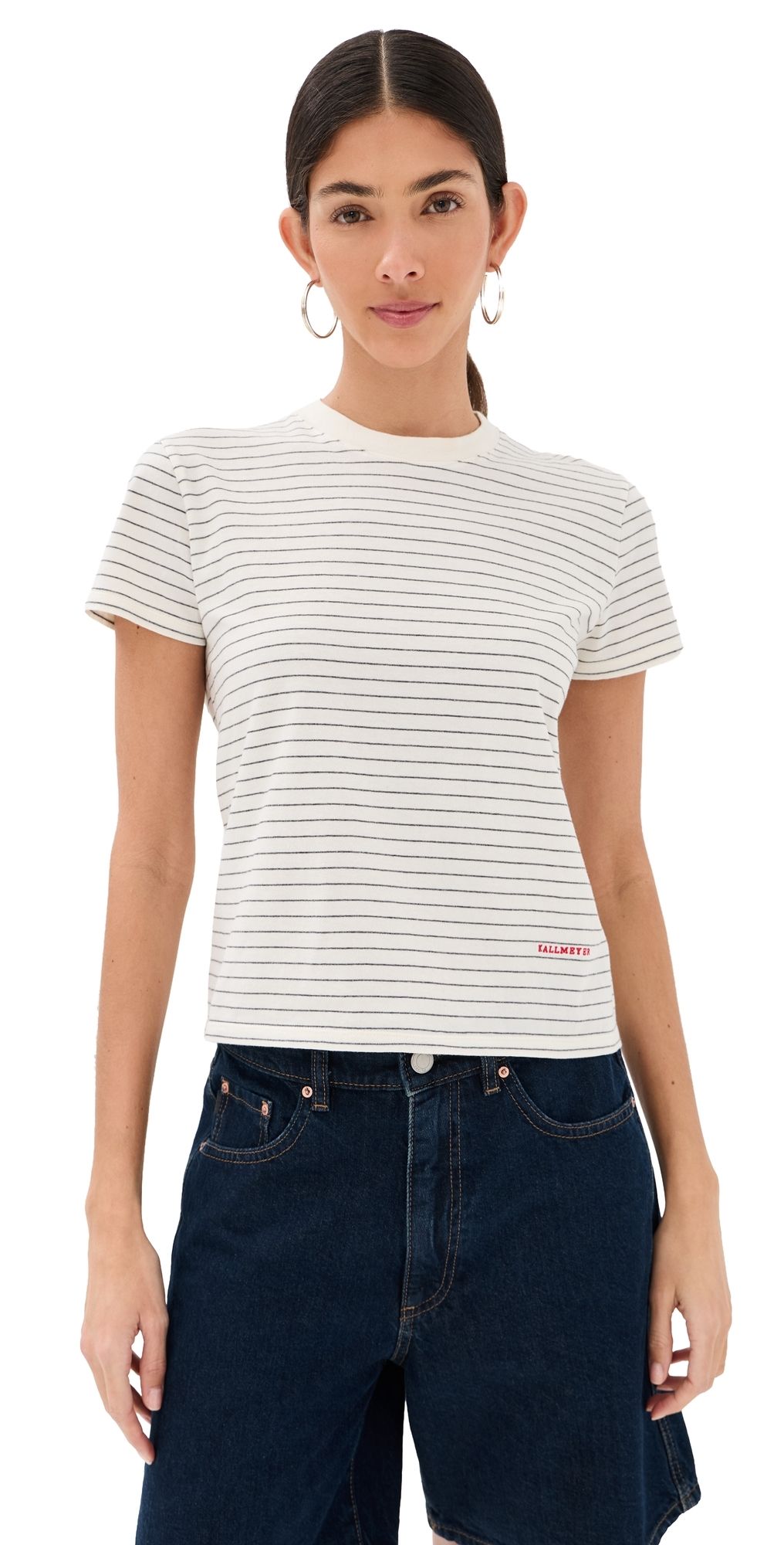 Kallmeyer Kenzie T-Shirt Ivory/Heather Grey S