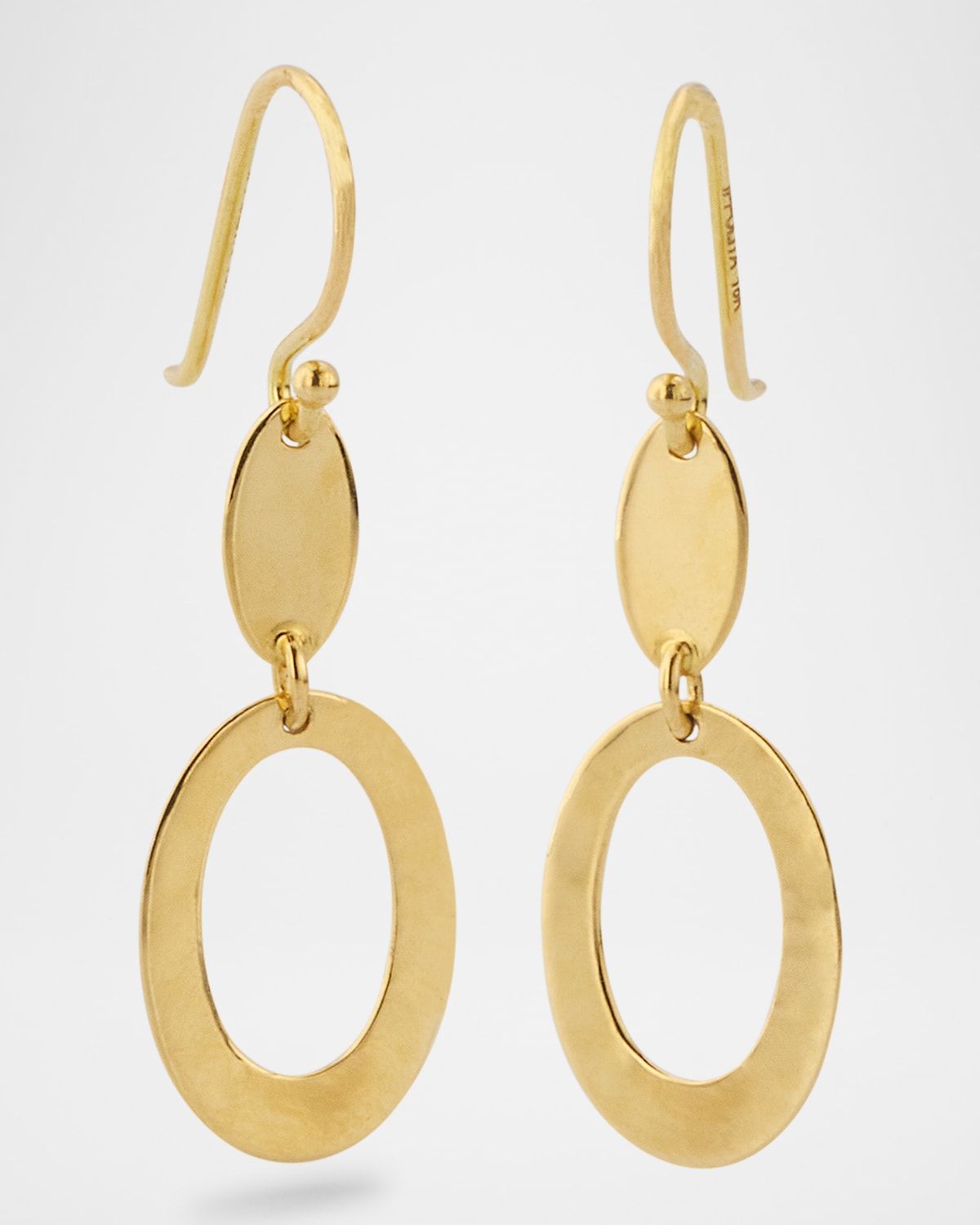 18K Classico Small Mixed-Texture Earrings
