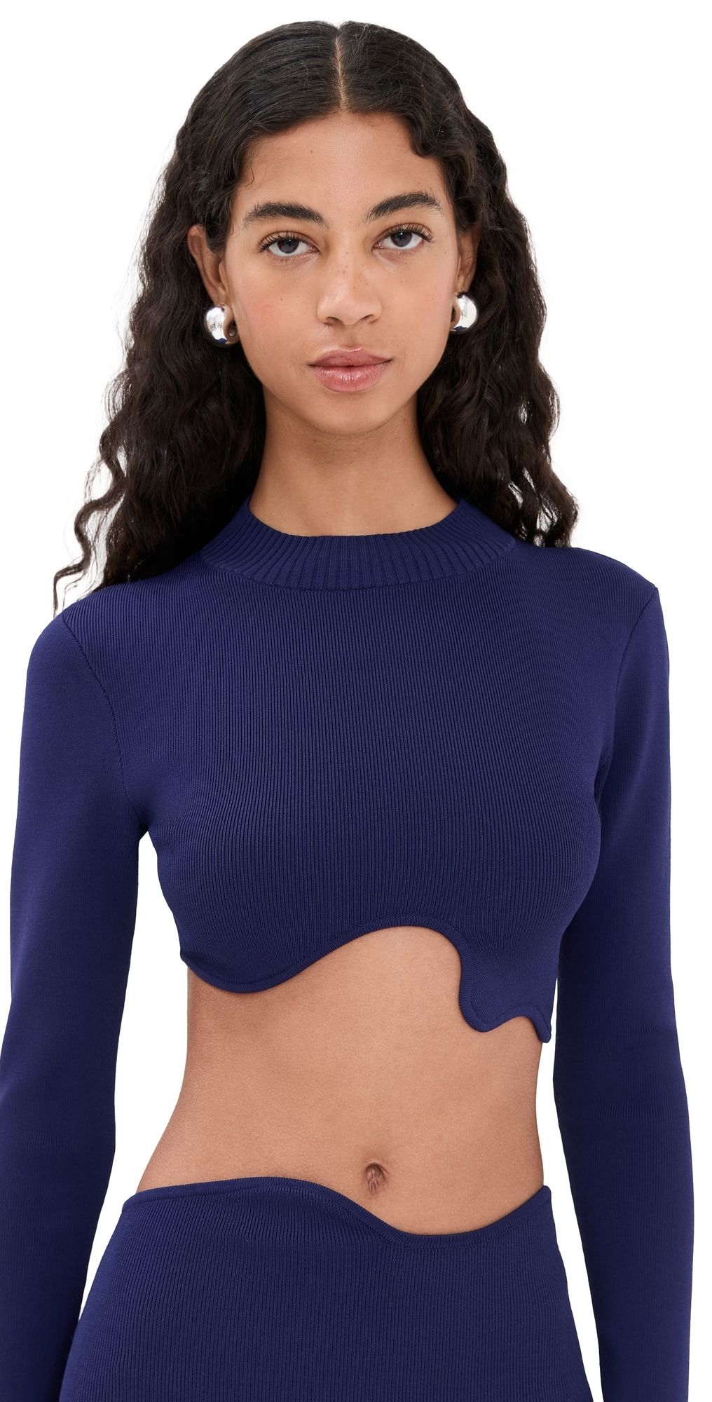 Christopher Esber Maparadita Long Sleeve Top Violet XS