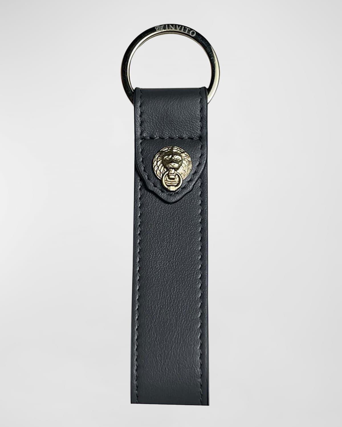 Leather Logo Keychain