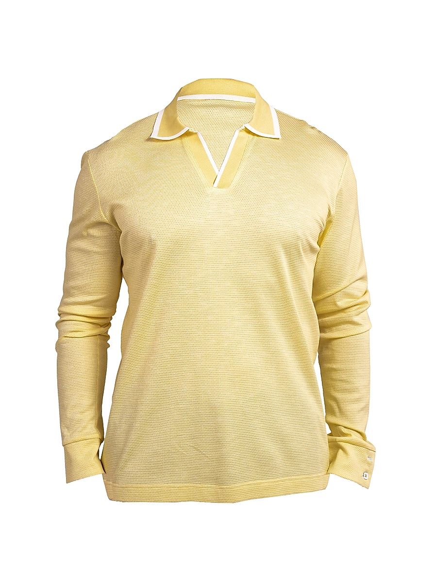 Men's Ascension Knit Polo - Yellow - Size XXXXL