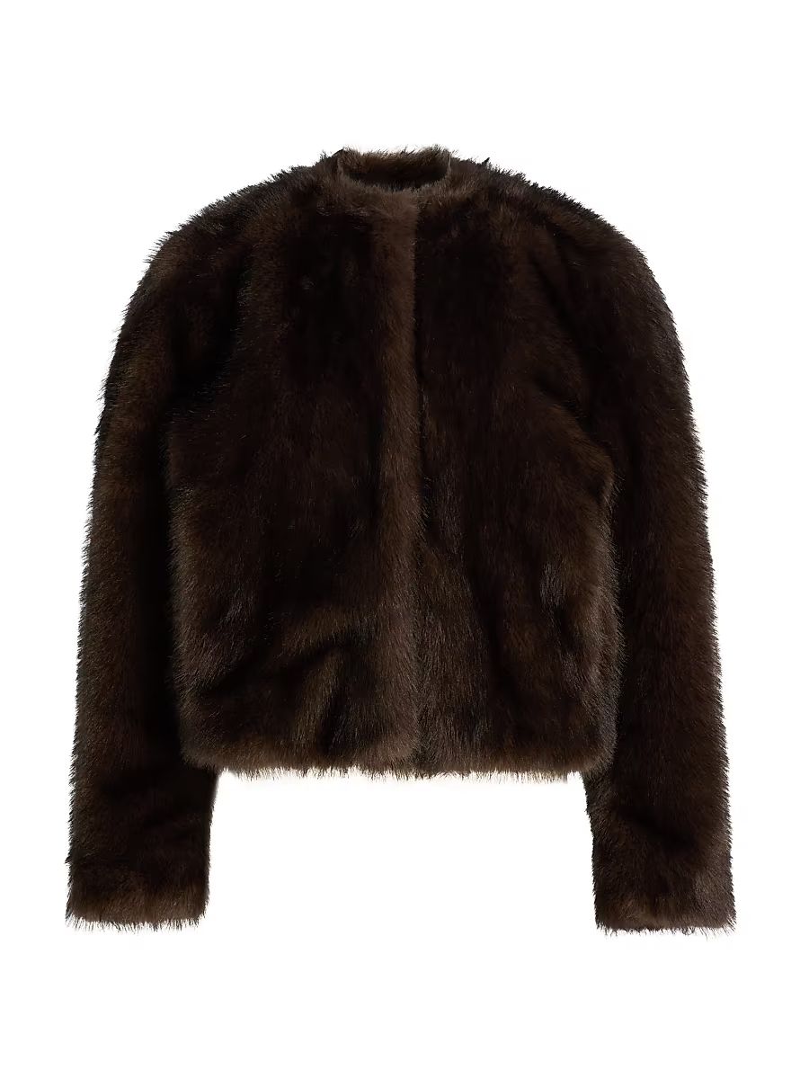 Women's Gwen Faux-Fur Jacket - Mink - Size XL