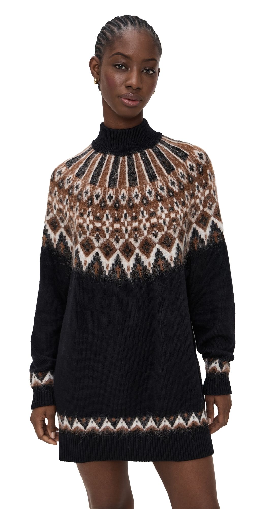 STAUD Liza Sweater Dress BANFF M