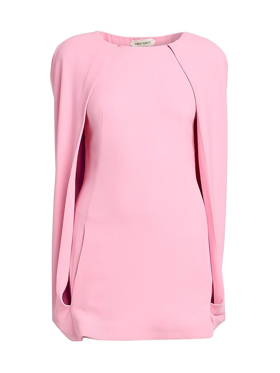 Women's Cape Sleeve Minidress - Pink - Size 12