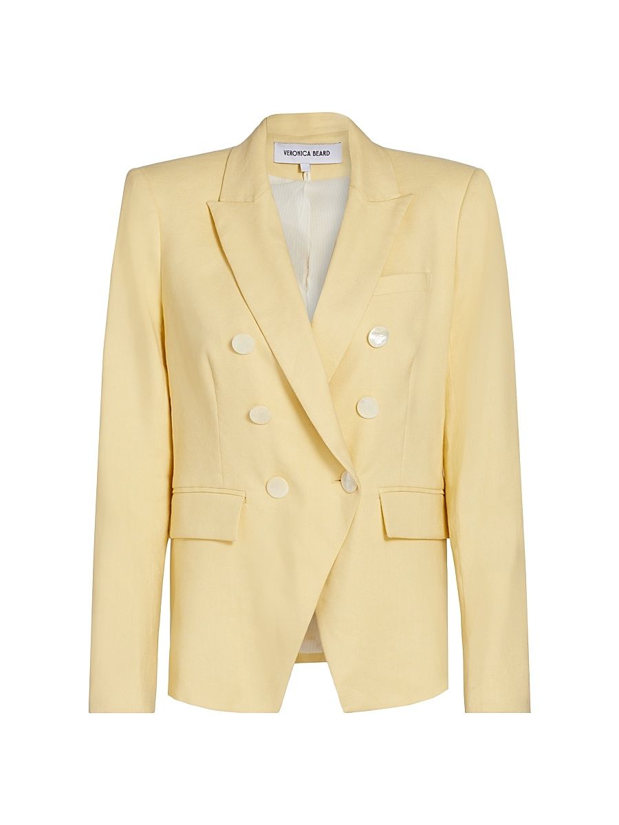 Women's Miller Dickey Linen-Blend Jacket - Chamomile - Size 6