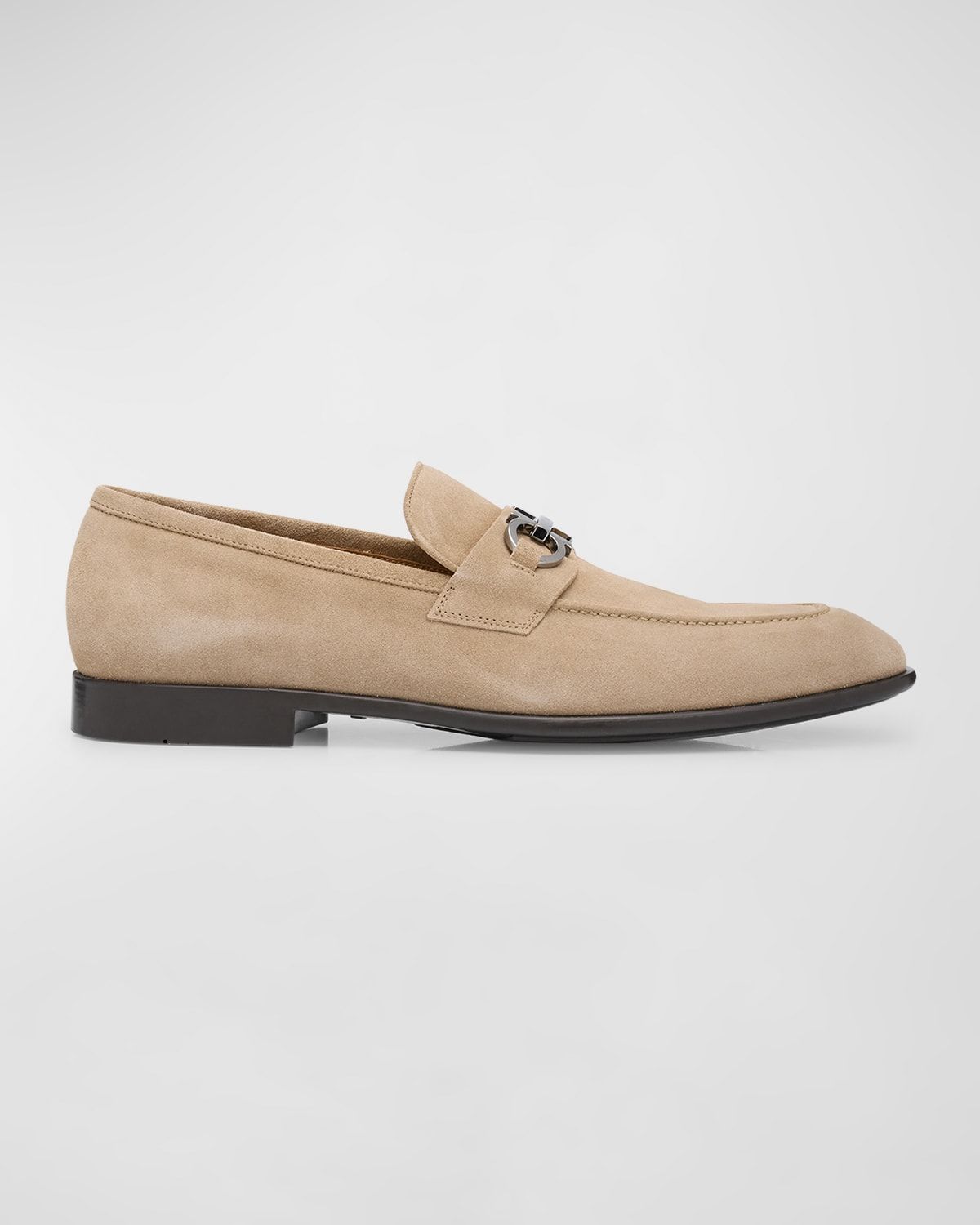 Men & apos;s Foster Gancini Suede Bit Loafers