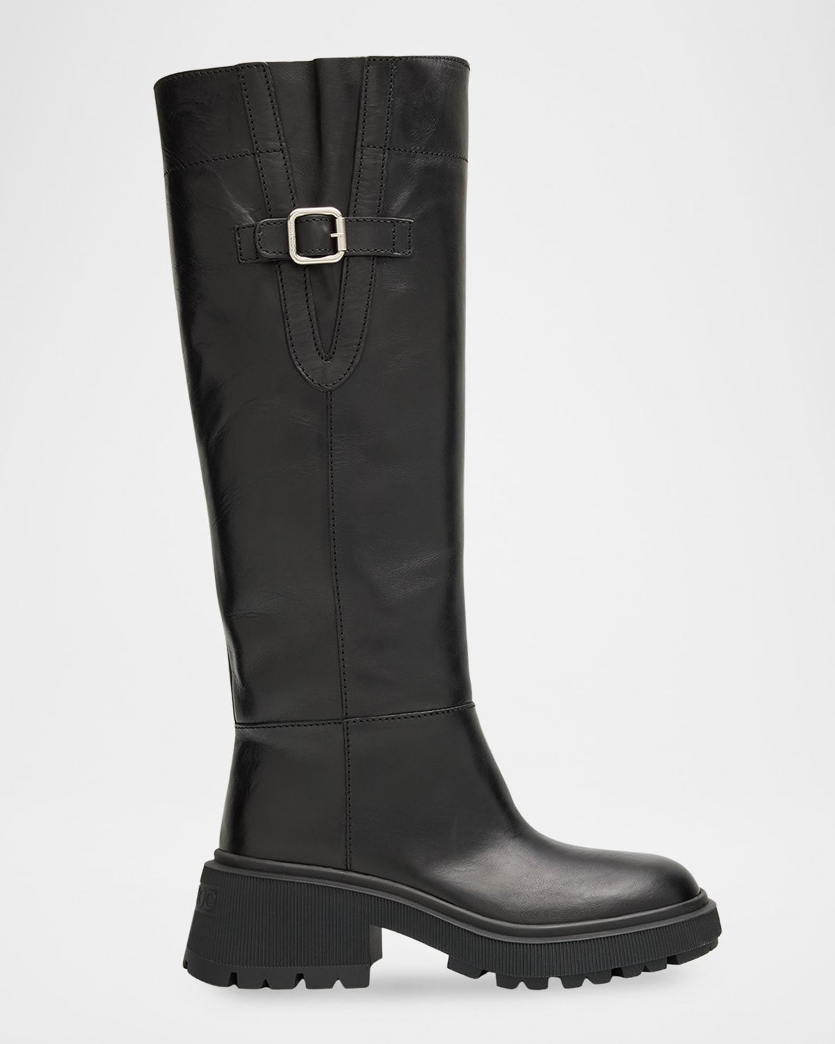 70mm Tamskin Leather Over-The-Knee Boots