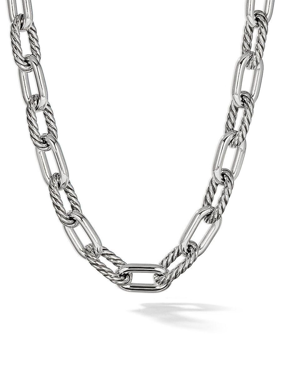 Women's DY Madison Chain Necklace in Sterling Silver, 13.5MM - Silver - Size 21