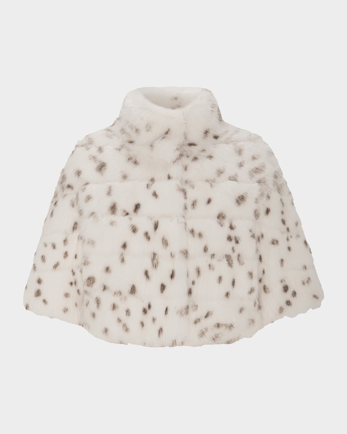 Fur-Free Cropped Faux Fox Coat